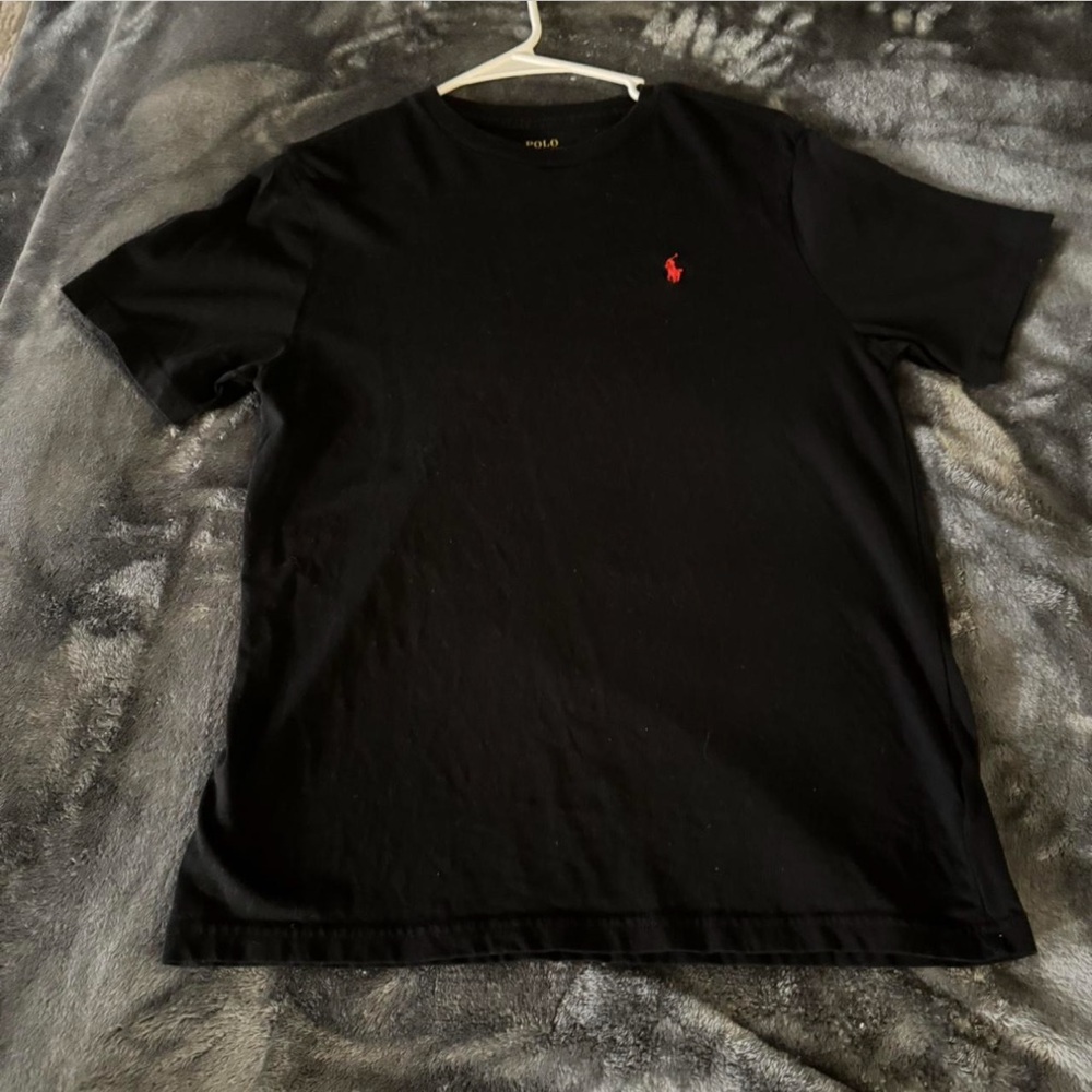 Polo by Ralph Lauren Black Tee with Red Logo